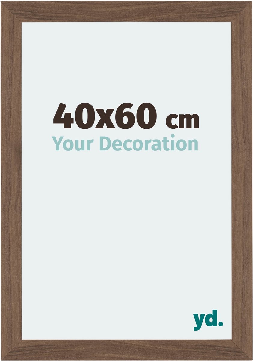 Your Decoration - Fotolijst 40x60 cm - MDF - Walnoot Donker - Mura