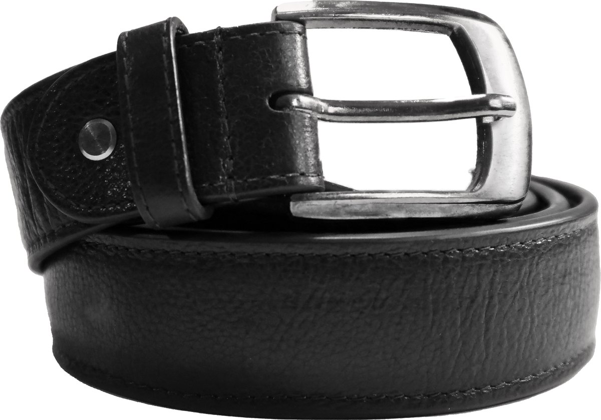 ShelliManie Geldriem -Leren riem met geldvak - Leren reisriem met verborgen geldzak -om uw waardevolle spullen op te bergen Totaal Lengte 125cm Met Gesp