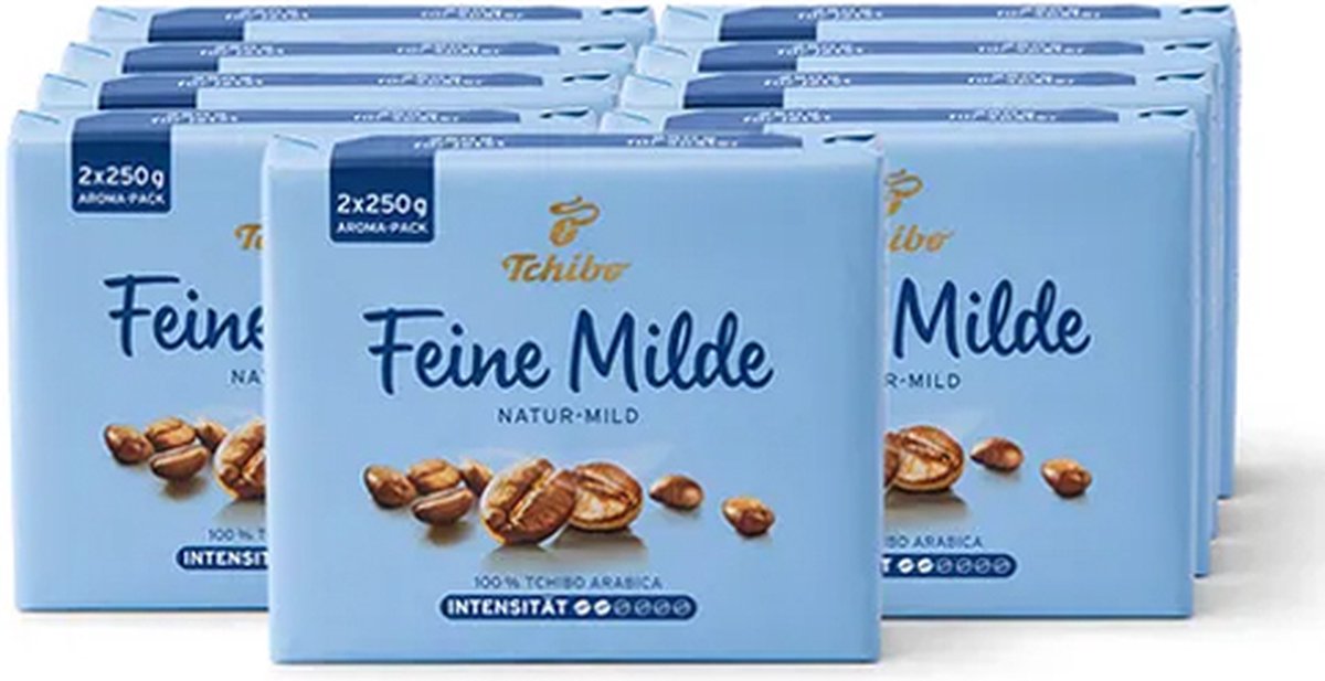 Goedkoopste Tchibo - Feine Milde Gemalen koffie - 9x 500g (2x 250g