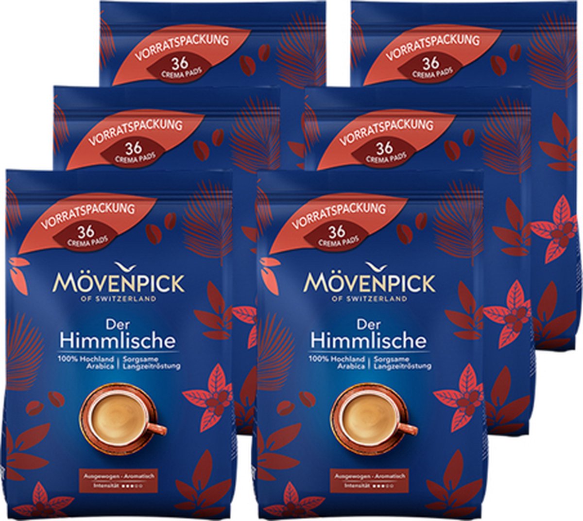 Movenpick Der Himmlische - Koffiepads - 6 x 36 pads
