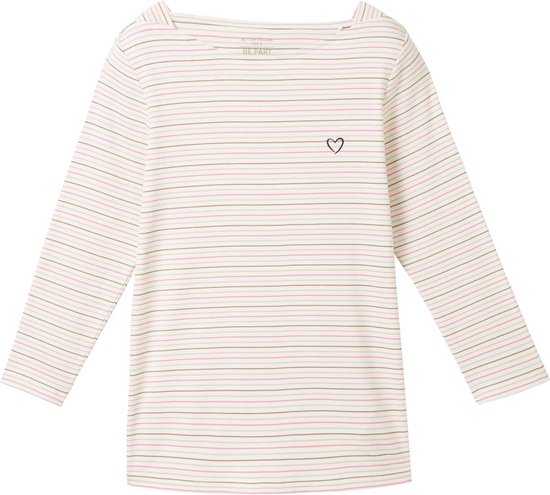 TOM TAILOR T-shirt col bateau rayé T-shirt Femme - Taille XXL