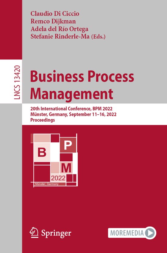 Lecture Notes in Computer Science13420- Business Process Man ... - cover