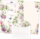 Briefpapier met enveloppen: Hibiscus, Janneke Brinkman-Salentijn