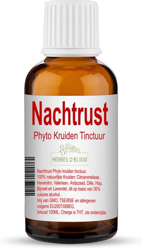 Herbes D'elixir Nachtrust Tinctuur - 100 ml - 1 stuk - Ondersteunt een goede nachtrust