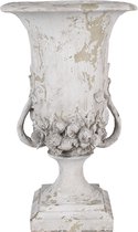 Clayre & Eef Pot de fleurs 46 cm Beige Polyrésine Vase de décoration
