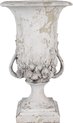 Clayre & Eef Bloempot 46 cm Beige Polyresin Decoratie Vaas