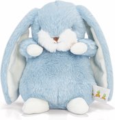 Bunnies By The Bay Floppy Nibble Konijn - Knuffeldier - Knuffel voor kinderen - Geborduurde details - 20 cm - Blauw