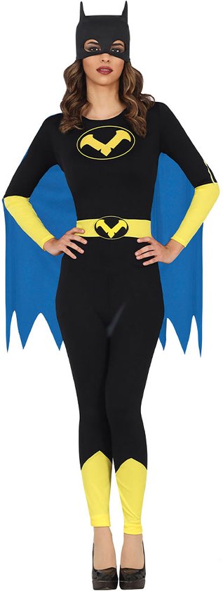 Fiestas Guirca - Kostuum Superheld Black Hero (Bats) maat S (36-38)