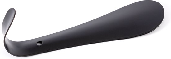 Chausse-pied métal noir 15 cm de long en acier inoxydable robuste - cuillère à chaussure - chausse-pieds - chausse-pied pour la route - chausse-pied - chausse-pied
