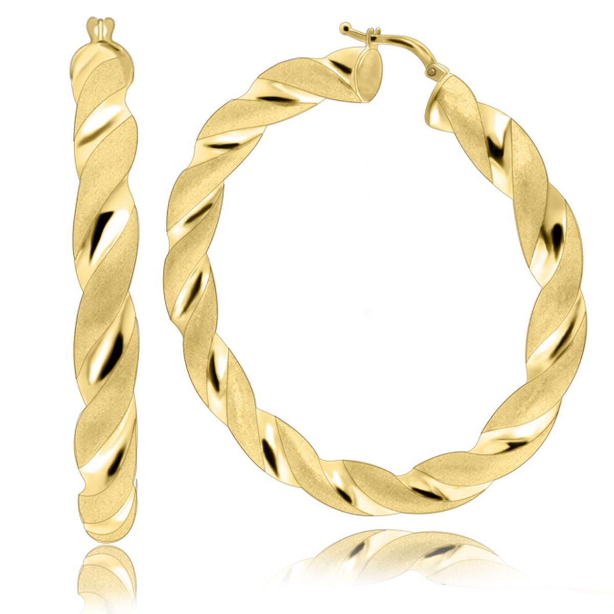 Juwelier Zwartevalk - 14 karaat gouden oorbellen12.039/53mm-