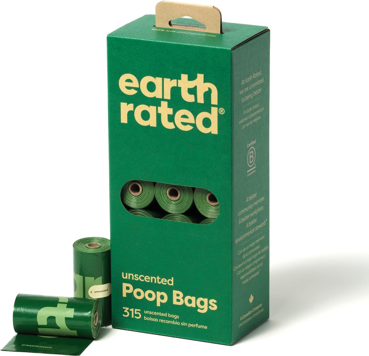 Earth Rated Eco Poepzakjes Geurloos 21 x 15 zakjes - Earth Rated