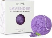Teami Lavendel Konjac Sponzen - Natuurlijke scrub - Voor een stralende huid - Per 2 stuks