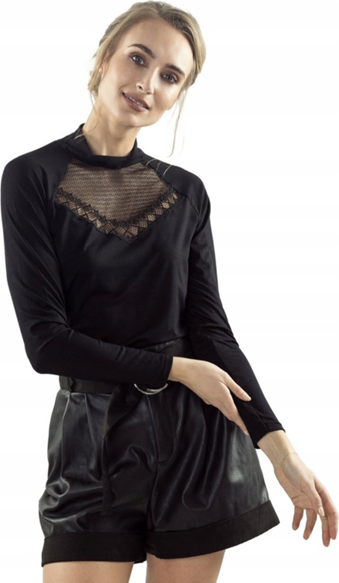 Eldar | Tita stijvolle damesblouse | zwart | L