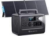 BLUETTI Zonnegenerator-Powerbank EB70 met PV200 zonnepaneel, 716 Wh draagbare krachtcentrale met 2 230 V/1000 W AC-stopcontacten, LifePO4-batterijen, geschikt voor outdoor camping, autoreizen, stroomuitval