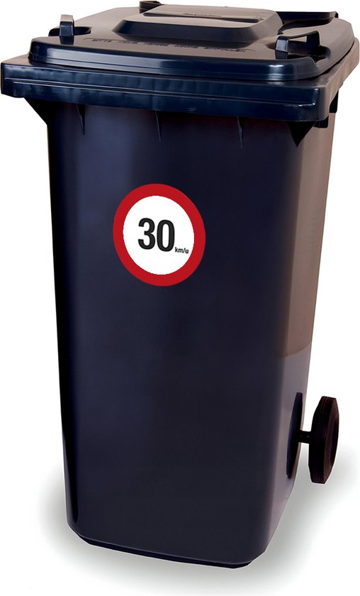 Kliko stickervel - 30 km/u - container sticker - afvalbak stickers - vuilnisbak - CoverArt