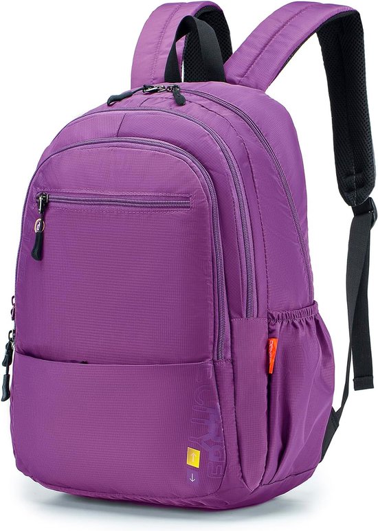 Bagage à main 40 x 20 x 25 cm Sac pour Ordinateur Portable 15,6 Pouces Petit Sac à Dos Bagage à Main léger Sac à Dos Sac de Voyage pour Le Travail Collège, Violet - 40 x 20 x 25 cm