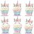 Emballages de Cupcakes Licorne Arc-en-Ciel - 12 pièces