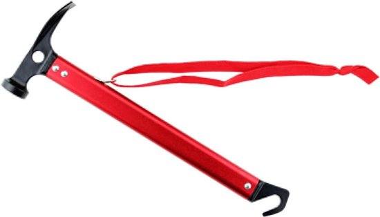 Camping Tent Hamer Lichte Multifunctionele Hamer Koolstofstaal Hamer met Tent Stake Remover voor Regenvliegen Tarp
