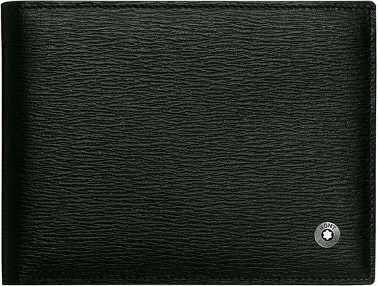 Montblanc westside 6cc Black leather Wallet  MB38036
