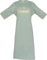 Ibramani Authentic T-Shirt Green Sage - Dames T-shirt Jurk - Zomer T-Shirt - Oversized T-Shirt - Premium Katoen - Dames Kleding