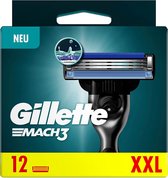 Lames de rasoir Gillette Mach3 pour hommes - 12 Lames de recharge
