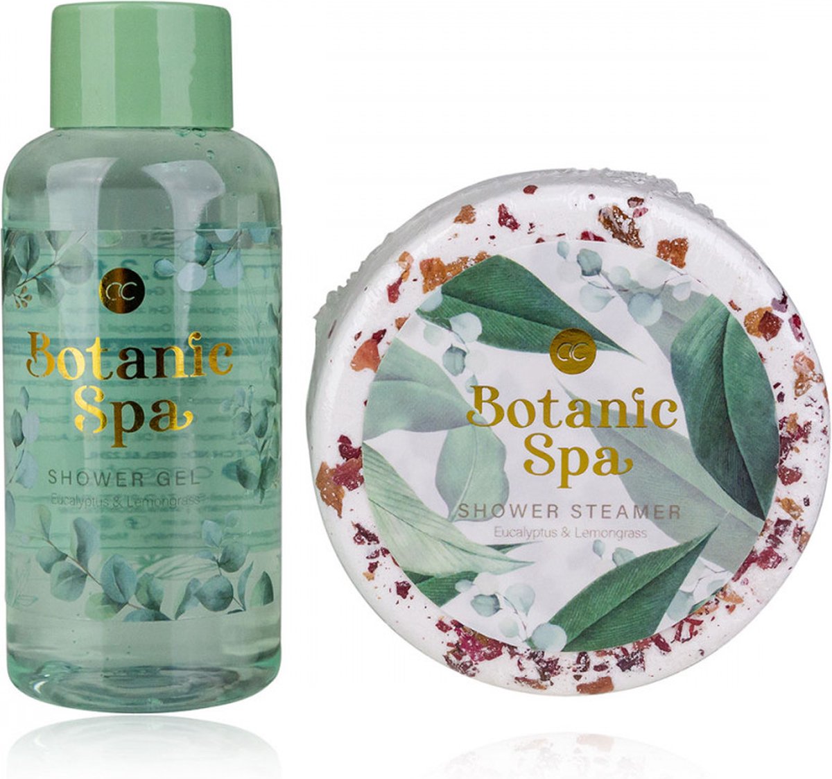 Goedkoopste Botanic Spa douche set - Cadeauset - Douchegel - Douchesteamer - Eucalyptus & Lemongrass