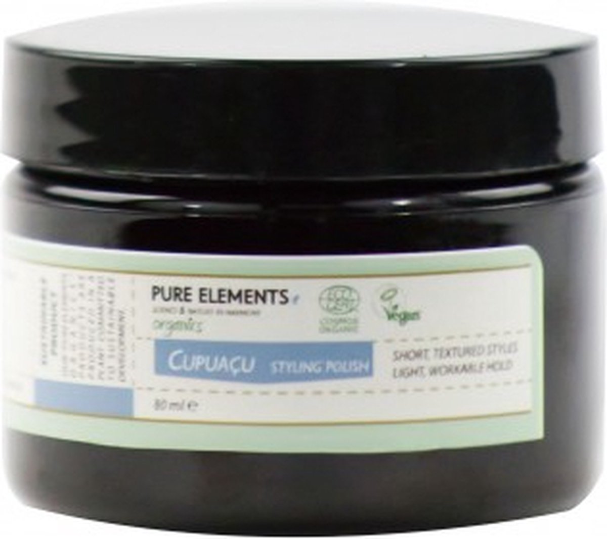Pure Elements Cupuacu Styling Polish Certified Organic 80ml | Natuurlijke haarwax