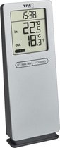 TFA Dostmann Funk-Thermometer LOGOneo Draadloze thermometer digitaal Zilver