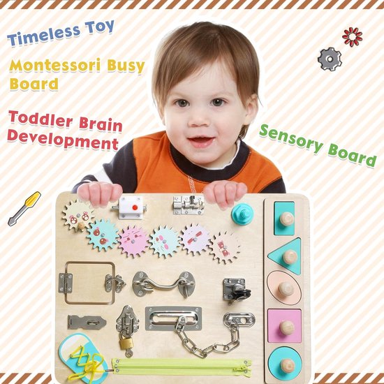 Planche occupée pour les tout-petits, planche occupée Montessori