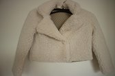 Veste-bébé-laine blanc-taille 92-fait main-(Sweet baby Bedstraw)