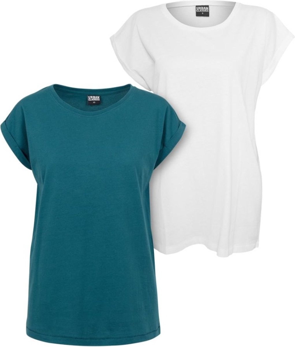Urban Classics Extended Shoulder 2Pack + Top 4XL Blauw