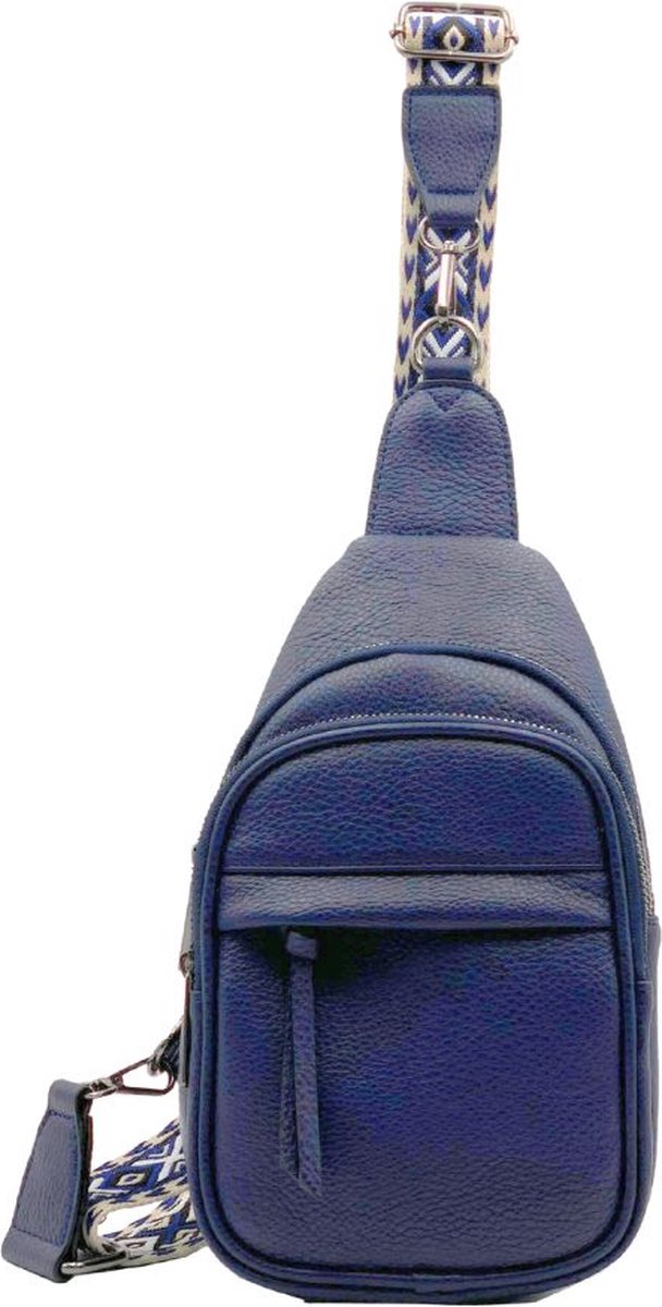 Damestas Schuine Rugzak Blauw - Slingbag - Crossbodytas Dames - Anti Diefstal Rugtas - Cadeau Tip