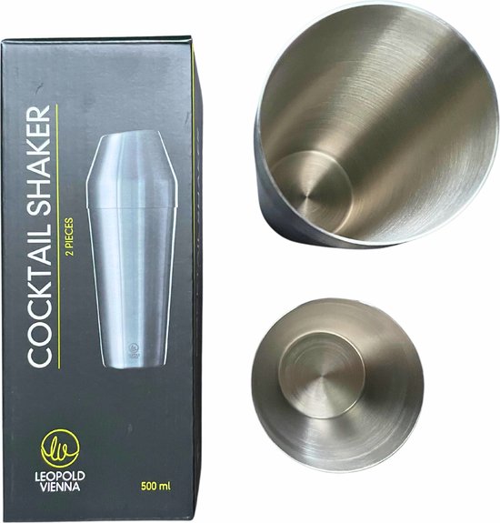 Leopold Vienna - Cocktail shaker 500ml RVS Flowers – vtwonen