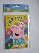Peppa Pig Uitnodigingen kinderfeestje, 5 stuks per setje