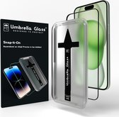 Umbrella Glass Snap-it-On Screenprotector - Geschikt voor iPhone 15