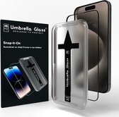 Umbrella Glass Snap-it-On Screenprotector - Geschikt voor iPhone 15 Pro Max