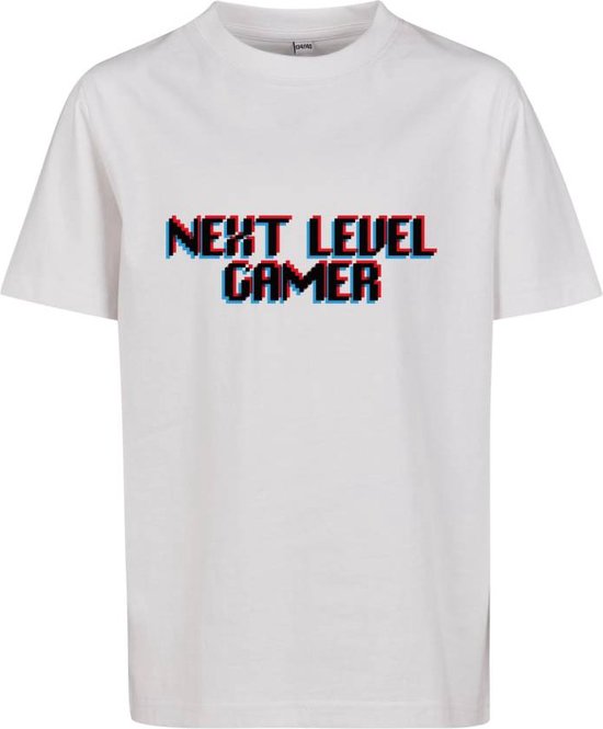 Mister Tee - Next Level Gamer Kinder T-shirt - Kids 158/164 - Wit