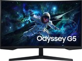 Bol.com Samsung Odyssey G5 LS32CG552EUXEN - QHD Curved Gaming Monitor - 165hz - 32 inch aanbieding