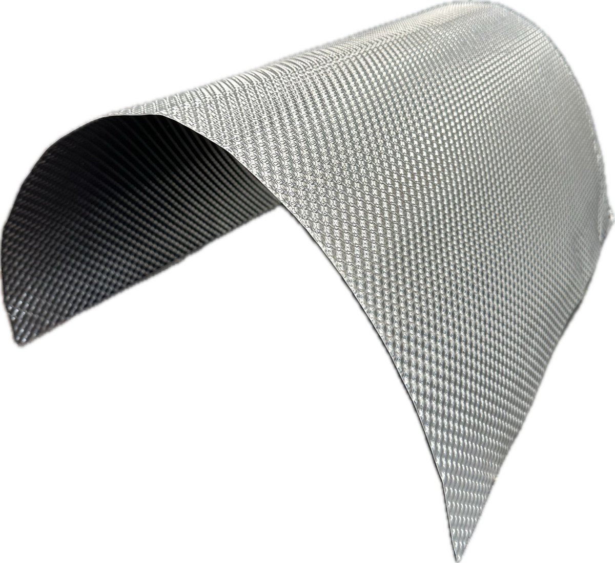 60 x 50 cm x 0,2 mm | Enkel laags aluminium hitteschild in reliëf gewalst