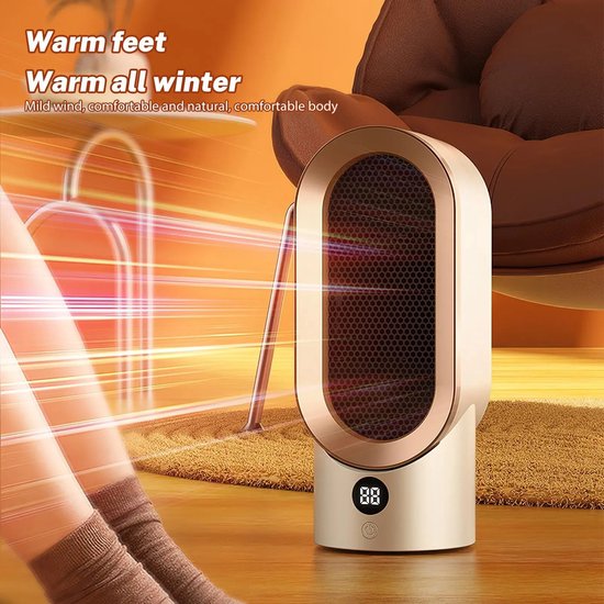 Petit radiateur électrique, ventilateur de chauffage d'air à chauffage  rapide, radiateur de bureau portable avec protection contre la surchauffe
