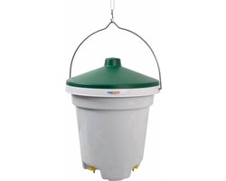 UNIEGG Systems™ - Drinkemmer 12L (groen) met drinknippels inclusief ophangset voor Kippen | Konijnen | Fazanten | Pauwen | Pluimvee | Knaagdieren