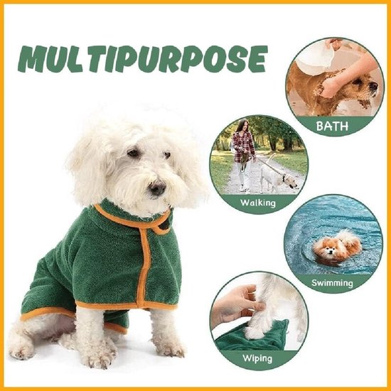 Katoenen Badjas voor Honden - Warme Hondenbadjas Katoenen Badjas voor Honden - Warme Hondenbadjas
