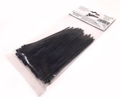 Tyraps - Tie wraps - Bundel bandjes - Kabel binders - 100 stuks - zwart - 4.8mm x 30 cm