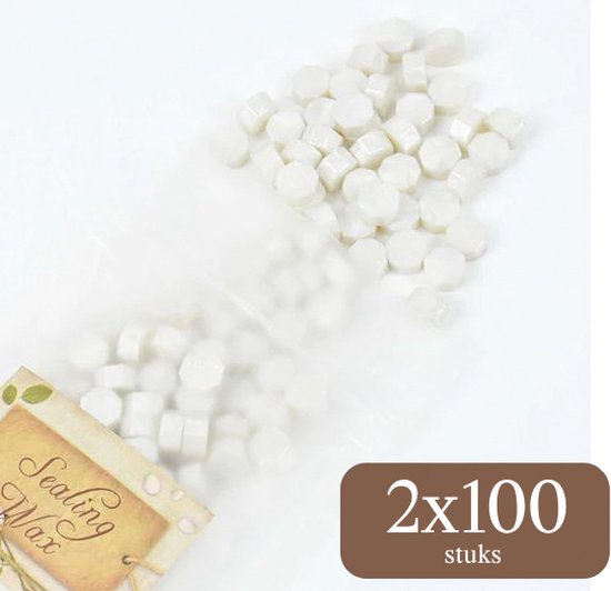 Foto: Sealing wax 2x 100 stuks zegellak seal lakzegel stempelen 35 gram parelmoer tijdelijk 1 1