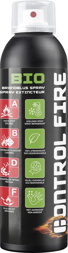 Control Fire - Unieke 100% biologisch afbreekbaar brandblusspray voor startende vuren - brandblusser