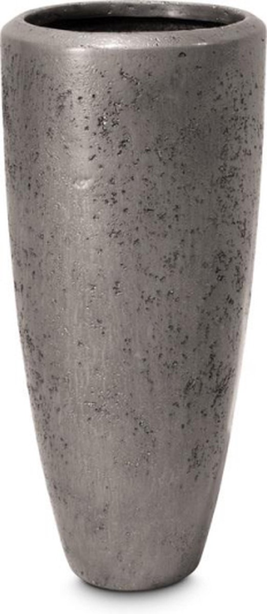 Luxe Plantenpot XXL | Mat Zilver | Handgemaakt | Grote bloembak voor binnen en buiten | Grace Champagne Plantenbak | 37 x 90 cm