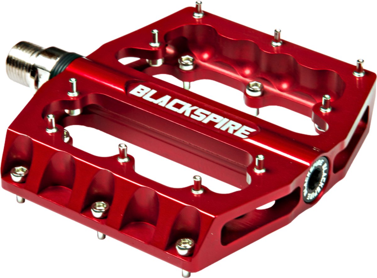 Blackspire - Sub 420 CNC Pedalen Blackspire inclusief gemonteerde vervangbare pennen Rood