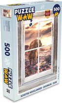Puzzle Highlander écossais - Vue à travers - Dune - Puzzle - Puzzle 500 pièces - Sinterklaas présente - Sinterklaas pour les grands enfants