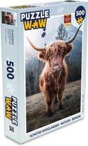 Puzzel Schotse hooglander - Natuur - Bergen - Legpuzzel - Puzzel 500 stukjes