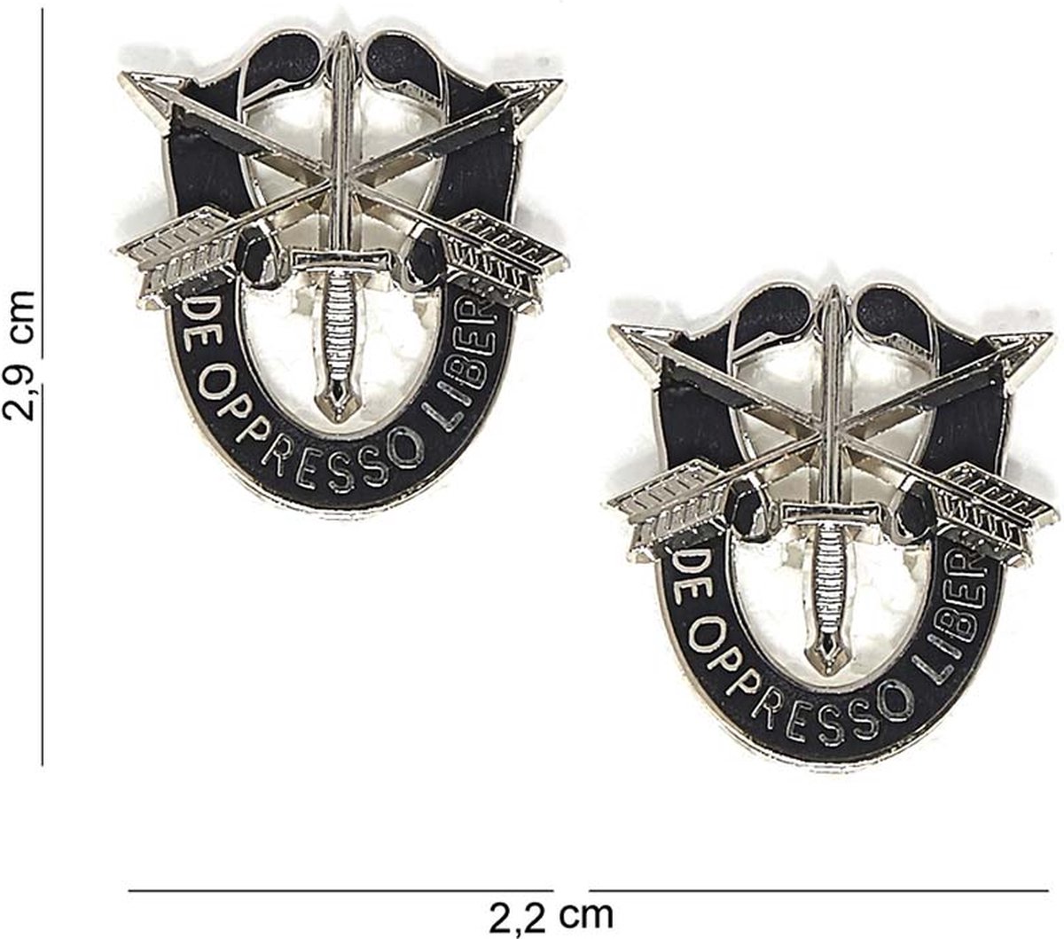 Embleem metaal Special forces 2st. pin